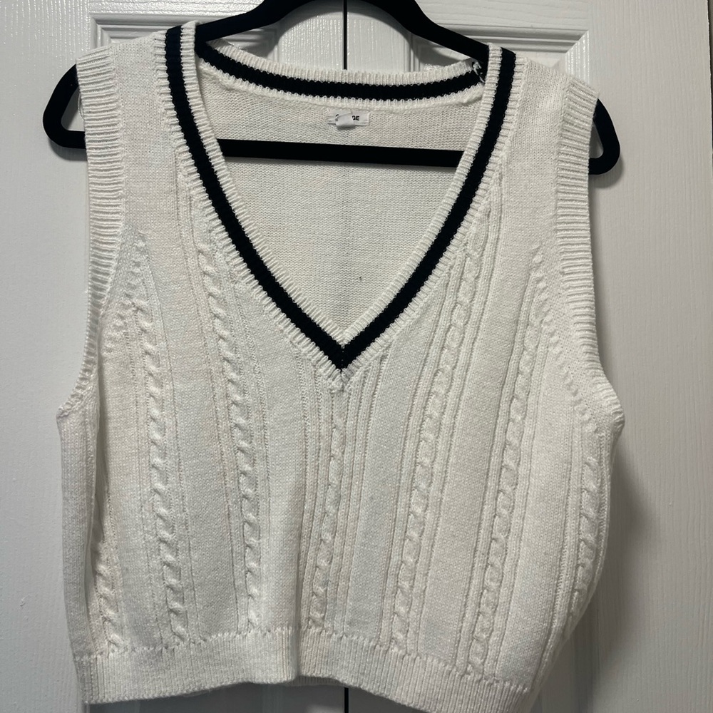 Garage Cropped Sweater Vest